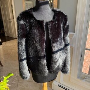 Banana Republic faux fur jacket size M